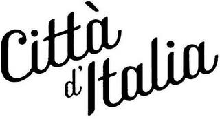 CITTÀ D'ITALIA trademark