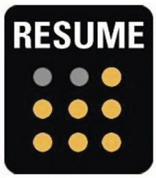 RESUME trademark