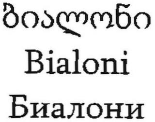 BIALONI trademark