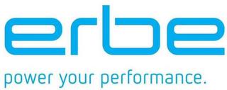 ERBE POWER YOUR PERFORMANCE. trademark