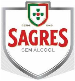 SAGRES DESDE 1940 SEM ÁLCOOL trademark