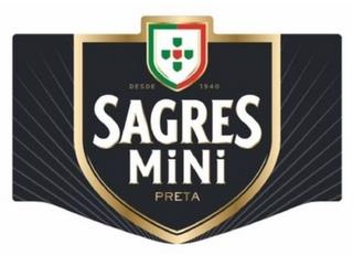 SAGRES MINI PRETA DESDE 1940 trademark