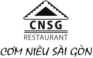 CNSG RESTAURANT CO'M NIÊU SÀI GÒN trademark