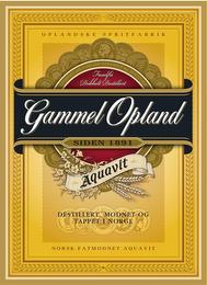 GAMMEL OPLAND AQUAVIT  SIDEN 1891 DESTILLERT, MODNET OG TAPPET I NORGE NORSK FATMODNET AQUAVIT OPLANDSKE SPRITFABRIK FUSELFRI DOBBELT DESTILLERT LIVERPOOL 1886 PARIS 1888 STOCKHOLM 1897 BERGEN 1898 trademark