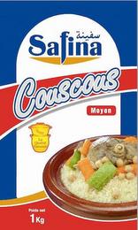 SAFINA COUSCOUS MOYEN LA QUALITÉ GARANTIE POIDS NET 1 KG trademark