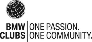 BMW CLUBS ONE PASSION. ONE COMMUNITY. trademark