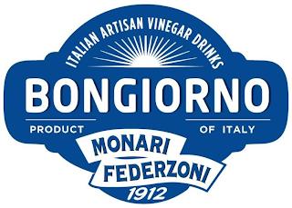 ITALIAN ARTISAN VINEGAR DRINKS BONGIORNO PRODUCT OF ITALY MONARI FEDERZONI 1912 trademark