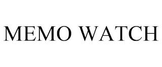 MEMO WATCH trademark