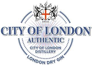 CITY OF LONDON AUTHENTIC CITY OF LONDONDISTILLERY LONDON DRY GIN DOMINE NOS DIRIGE trademark