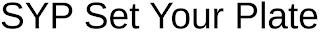 SYP SET YOUR PLATE trademark