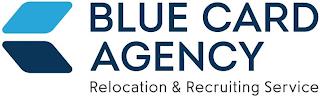 BLUE CARD AGENCY RELOCATION & RECRUITING SERVICE trademark