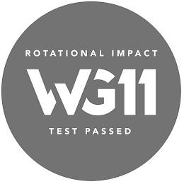 WG11 ROTATIONAL IMPACT TEST PASSED trademark