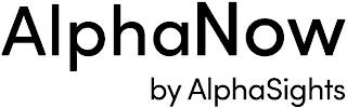 ALPHANOW BY ALPHASIGHTS trademark