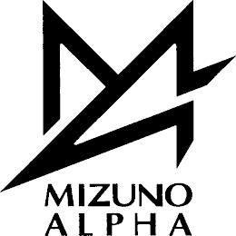 M MIZUNO ALPHA trademark