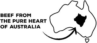 BEEF FROM THE PURE HEART OF AUSTRALIA trademark