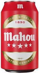 M CINCO ESTRELLAS 1890 MAHOU MAESTRÍA CERVECERA trademark