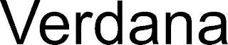 VERDANA trademark