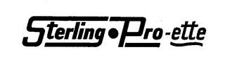 STERLING.PRO-ETTE trademark