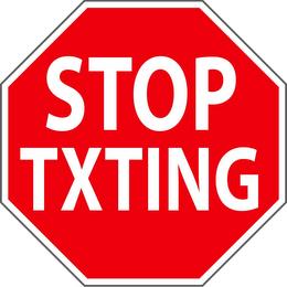 STOP TXTING trademark