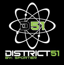 D51 DISTRICT51 BY:SPORTIER trademark