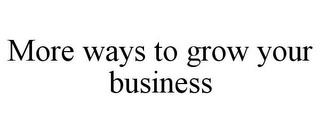 MORE WAYS TO GROW YOUR BUSINESS trademark