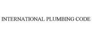 INTERNATIONAL PLUMBING CODE trademark