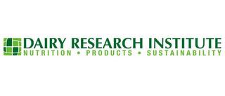 DAIRY RESEARCH INSTITUTE NUTRITION · PRODUCTS · SUSTAINABILITY trademark