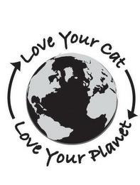 LOVE YOUR CAT LOVE YOUR PLANET trademark