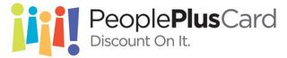 PEOPLEPLUSCARD DISCOUNT ON IT. trademark