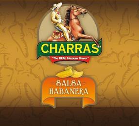 CHARRAS "THE REAL MEXICAN FLAVOR" SALSA HABANERA trademark