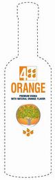 4 ORANGE PREMIUM VODKA WITH NATURAL ORANGE FLAVOR trademark