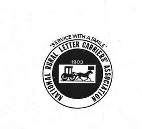 SERVICE WITH A SMILE, NATIONAL RURAL LETTER CARRIERS' ASSOCIATION, 1903 trademark