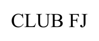 CLUB FJ trademark