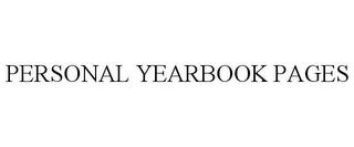 PERSONAL YEARBOOK PAGES trademark