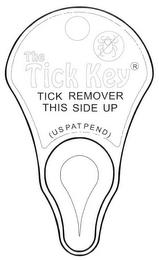 THE TICK KEY TICK REMOVER THIS SIDE UP (US PAT PEN) trademark