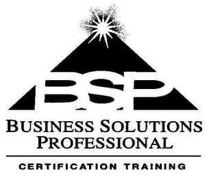 BSP BUSINESS SOLUTIONS PROFESSIONAL CERTIFICATION TRAINING trademark