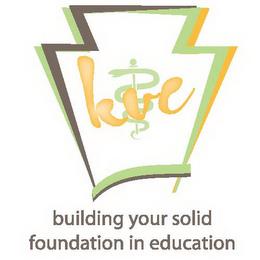 KVC BUILDING YOUR SOLID FOUNDATION IN EDUCATION trademark