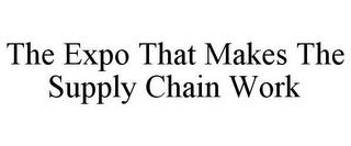 THE EXPO THAT MAKES THE SUPPLY CHAIN WORK trademark