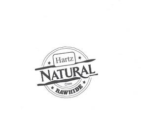 HARTZ NATURAL CHEW RAWHIDE trademark