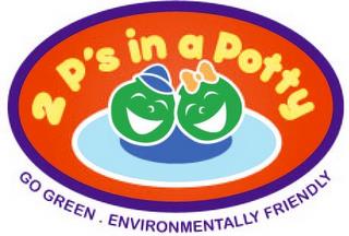 2 P'S IN A POTTY GO GREEN . ENVIRONMENTALLY FRIENDLY trademark