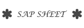 SAP SHEET trademark