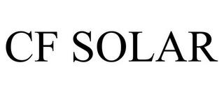 CF SOLAR trademark