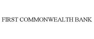 FIRST COMMONWEALTH BANK trademark