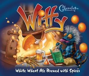 WITTY CHAMELEON BREWING WHITE WHEAT ALE BREWED WITH SPICES MOLECULAR BEER THEORY GRAINS OF PARADISE trademark