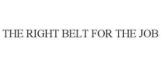 THE RIGHT BELT FOR THE JOB trademark