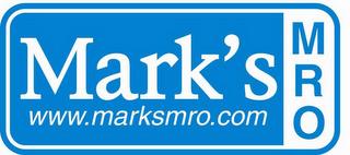 MARK'S WWW.MARKSMRO.COM MRO trademark