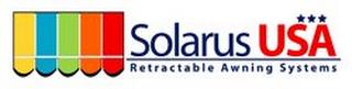 SOLARUS USA RETRACTABLE AWNING SYSTEMS trademark