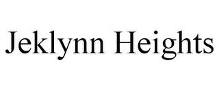 JEKLYNN HEIGHTS trademark