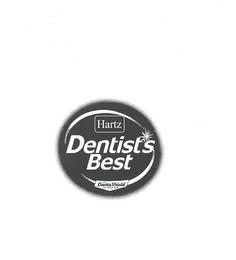 HARTZ DENTIST'S BEST WITH DENTASHIELD FOR CLEANER TEETH trademark