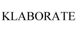 KLABORATE trademark